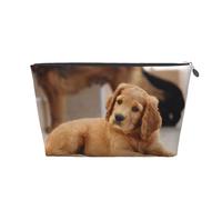 Cocker Spaniel Chiot Petit Épagneul Chiens Animaux, Trousse de Toilette Trousse de Maquillage Sac à cosmétiques Trousse de Toilette de Voyage Portable