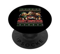 Cocker Spaniel Christmas Tree Decorations Dog Lover Xmas PopSockets PopGrip Adhésif