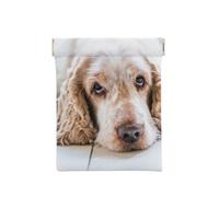 Cocker Spaniel Épagneul Brun Chiens Tristes Chiens Animaux, Sac de Rangement pour Femmes, Portefeuille supérieur à Presser, Petit Porte-Monnaie, Pochette de Changement