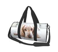 Cocker Spaniel Épagneul Brun Chiens Tristes Chiens Animaux, Sac de Voyage de Grande capacité, Sac à Main Rond, Sac de Voyage de Sport, fourre-Tout, Sac de Fitness