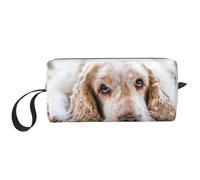 Cocker Spaniel Épagneul Brun Chiens Tristes Chiens Animaux, Trousse de Maquillage Trousse à cosmétiques Trousse de Toilette de Voyage Portable Pochette de Maquillage