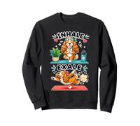 Cocker Spaniel Faisant du Yoga Inhale - Exale DIGOR Sweatshirt