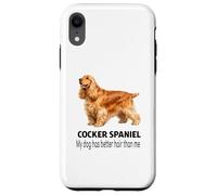 Cocker Spaniel Mon Chien a de Meilleurs Cheveux Que Moi Coque pour iPhone XR