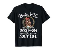Cocker Spaniel Rocking The Dog Vie de Maman et de Tante Fête T-Shirt