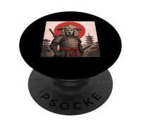 Cocker Spaniel Samurai Warrior, Chien Ukiyo-e Japonais Vintage PopSockets PopGrip Adhésif
