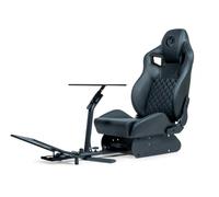 Cockpit de simulation de course Nacon en similicuir noir compatible avec les volants et les pédaliers des plus grandes marques du marché