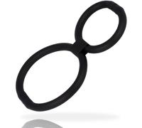 Cockring anneaux de pénis réglables, Largeur 70 mm, Longueur 105 mm, Profondeur 20 mm, Rayon Couple, Poids 0.025 Kg, Couleur Noir