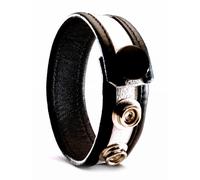COCKRING CUIR Anneau de pénis Cuir Blanc