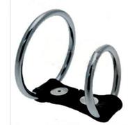 Cockring Double Anneaux de Pénis et Testicules Acier