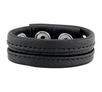 Cockring en cuir 3 Pressions Noir The Red