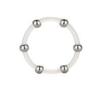 Cockring en silicone Calex avec de perles en acier taille XL