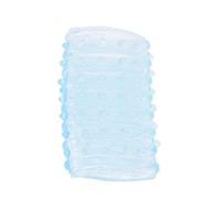 Cockring manchon anneau penien serre pénis picot en silicone bleu gaine sexe