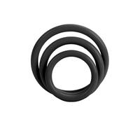 Cockring set de 3 anneaux Calex Tri-Rings de couleur noir