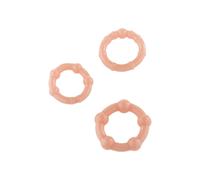 Cockring set de 3 anneaux Sevencreations Skin couleur neutre