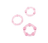 Cockring sevencreations 3 anneaux roses