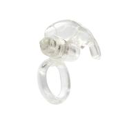 Cockring vibrant transparent stimulateur clitoris de la marque Seven Creations, Poids 0.045 Kg, Couleur Blanc