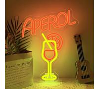 Cocktail au néon Aperol Spritz Led néon lumineux décoration de mur de bar en orange néons spritz convient à la décoration du bar à la décoration de la fête