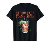 Cocktail Cuba Libre de groupe sanguin pour barman T-Shirt