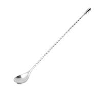 Cocktail Cuillère, Cocktail à Twist Cuillère à Agitateurs de 31 Cm de Longueur en Acier Inoxydable pour le Bar, le Restaurant, le Pub et la Maison