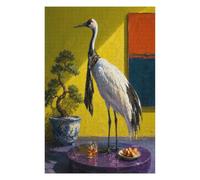 Cocktail de Grue du Milieu du siècle Puzzle 1000 Pièces en Bois