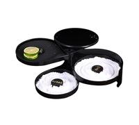 Cocktail Glass Rimmer - Bay Salt Triple Layer, Bartending Rim Garnish Set | Margarita Drink Dimbaire Kit, Assiette de décorateur de sucre pour le comptoir de mixologie Divertissing Kitchen Party E