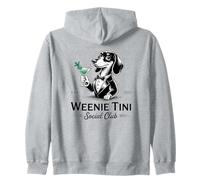 Cocktail Lovers Social Club Teckel Martini Weenie Tini Sweat à Capuche