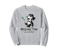 Cocktail Lovers Social Club Teckel Martini Weenie Tini Sweatshirt