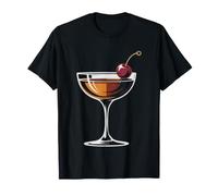 Cocktail Manhattan Rye Whisky Vermouth Bitters Recette T-Shirt