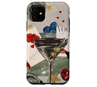 Cocktail Olive Martini Summer Retro Whimsical Oyster Star Coque pour iPhone 11