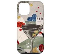 Cocktail Olive Martini Summer Retro Whimsical Oyster Star Coque pour iPhone 12/12 Pro