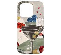 Cocktail Olive Martini Summer Retro Whimsical Oyster Star Coque pour iPhone 15 Pro