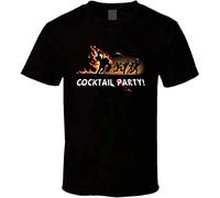 Cocktail Party Left 4 Dead T-Shirt Unisex Gift Men's White Tees M