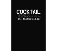 Cocktail Recipe Journal - Black Edition: Recipe Organizer for Bartenders, Mixologists, and Home Enthusiasts to Record Mixed Drinks and Cocktails | 6x9 ... track recipes for personal use or gift-giving