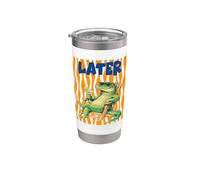Cocktail relaxant drôle alligator plus tard Gobelet isotherme en acier inoxydable double paroi
