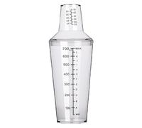 Cocktail Shaker Set Bartender Shaker Cup 700ml Matière PC résistante à la chaleur avec des marques d'échelle pour un mélange précis pour le salon de thé au lait et l'utilisation