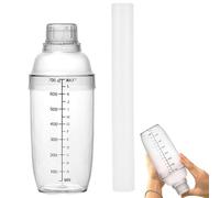 Cocktail Shaker - Thickened Coffee Shake Mixer Including Lemon Hammer - Upgrade Cocktail Shakers with Measurements, Clear Drink Shaker Drink Mixer for Bar Coffee