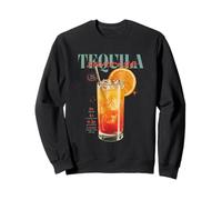 Cocktail Tropical Vintage Tequila Sunrise Drink O'Clock Sweatshirt