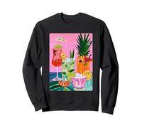 Cocktails colorés d'été Art esthétique Minimaliste Moderne Sweatshirt