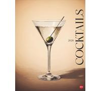 Cocktails Posterkalender 2026: Für die Bar-Atmosphäre zu Hause: stylischer Wandkalender mit dekorativen Drinks und Rezepten zum selbst mixen. Hochformat 34 x 44 cm