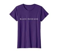 Cocktails Russes Noirs/Police Moderne des Russes Noirs T-Shirt, Femme, Violet, M