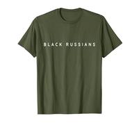 Cocktails Russes Noirs/Police Moderne des Russes Noirs T-Shirt, Homme, Olive, M