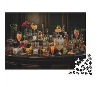 Cocktails The Ultimate Guide Plaque en Métal Rustique 70x50cm/1000pcs pour Le Pub Ou Le Café, Idée Cadeau De Noël pour Les Amateurs De Décoration De Pub