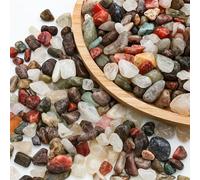 Coco Berming Pierres Décoratives, 900g Pierre Mélangées Naturel, 7-9mm Rivière Gravier pour Décoration de Vase, Pot de Remplissage, Aquarium, Décoration de Jardin (7-9mm)