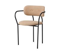 Coco Chaise de Salle à Manger avec Accoudoirs Autour Bouclé 004
