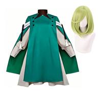 Coco-chan Costume de cosplay Anime Coco Robe avec cape manteau vert | Chapeau de sorcière uniforme Atelier, tenue d'Halloween pour femme adulte