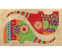 Coco&Coir® Paillasson en fibre de coco | 100 % Fibre de Coco Naturelle avec endos en PVC | Tapis Coco Premium | Paillasson très Absorbant | Tapis d'Entrée, Exterieur et Intérieur | l'éléphant