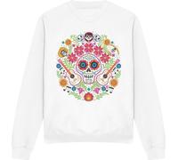 Coco - "Day Of The Dead" Sweat-shirt pour homme/femme unie TV3492 (L) (Blanc)