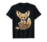 Coco Fennec Renard Mignon imprimé Animal Amoureux de la Noix de Coco T-Shirt