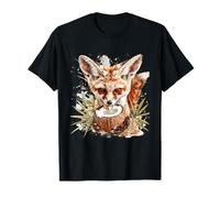 Coco Fennec Renard Mignon imprimé Animal Amoureux de la Noix de Coco T-Shirt