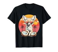 Coco Fennec Renard Mignon imprimé Animal Amoureux de la Noix de Coco T-Shirt